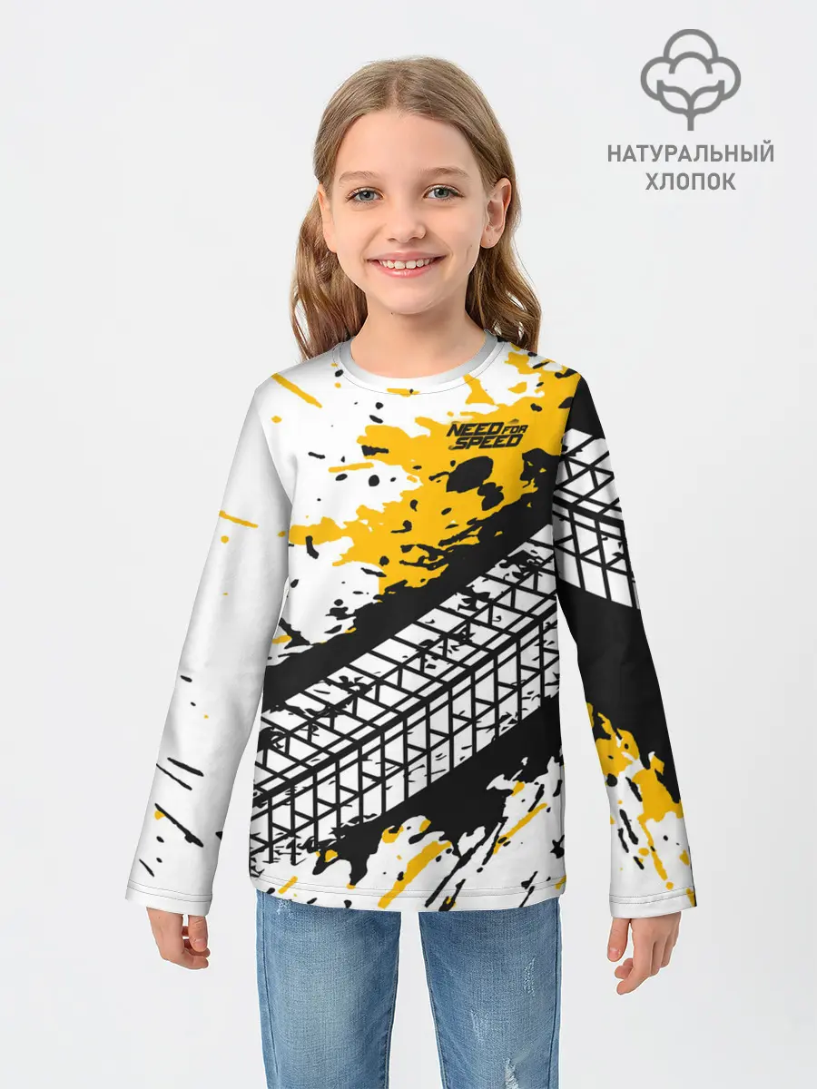 Детский лонгслив / Need for Speed