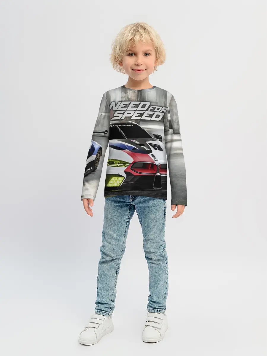 Детский лонгслив / Need for Speed