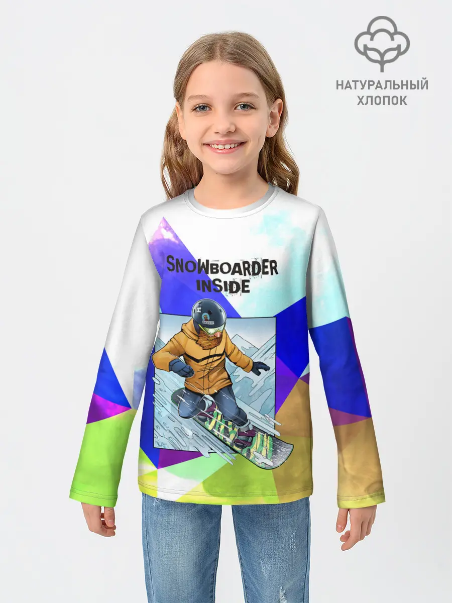 Детский лонгслив / Сноуборд
