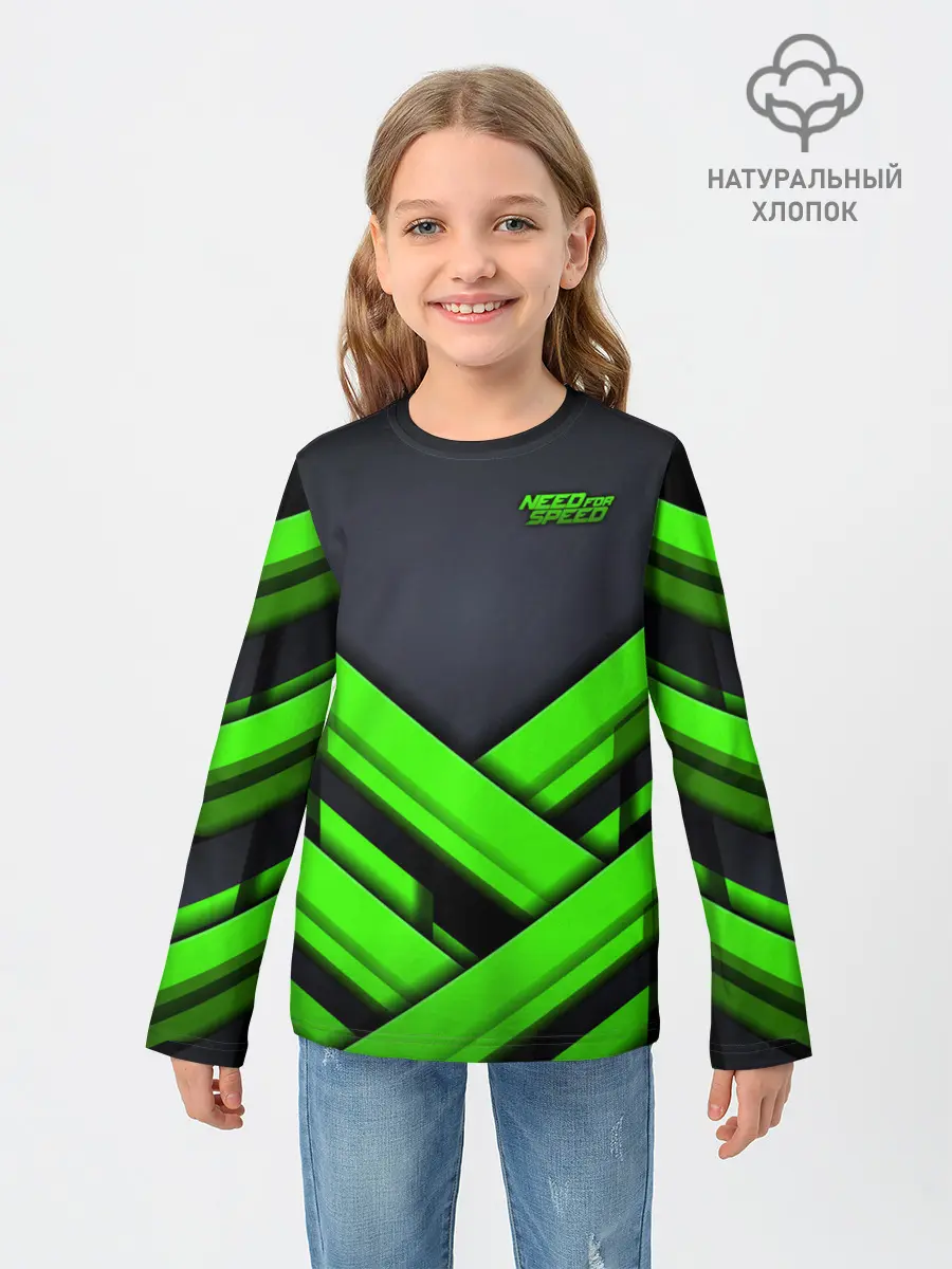 Детский лонгслив / Need for Speed