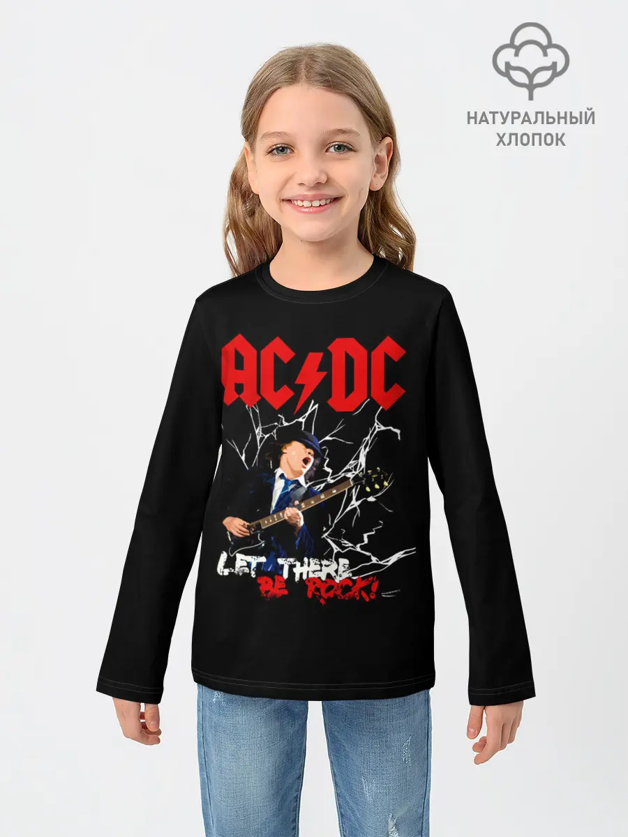 Детский лонгслив / AC/DC let there be rock!