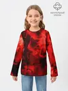 Детский лонгслив / Красный дым
