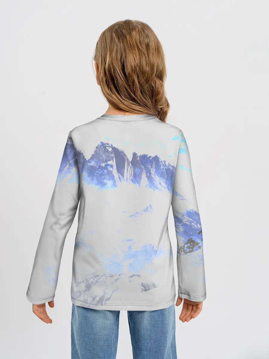 Детский лонгслив / Горы