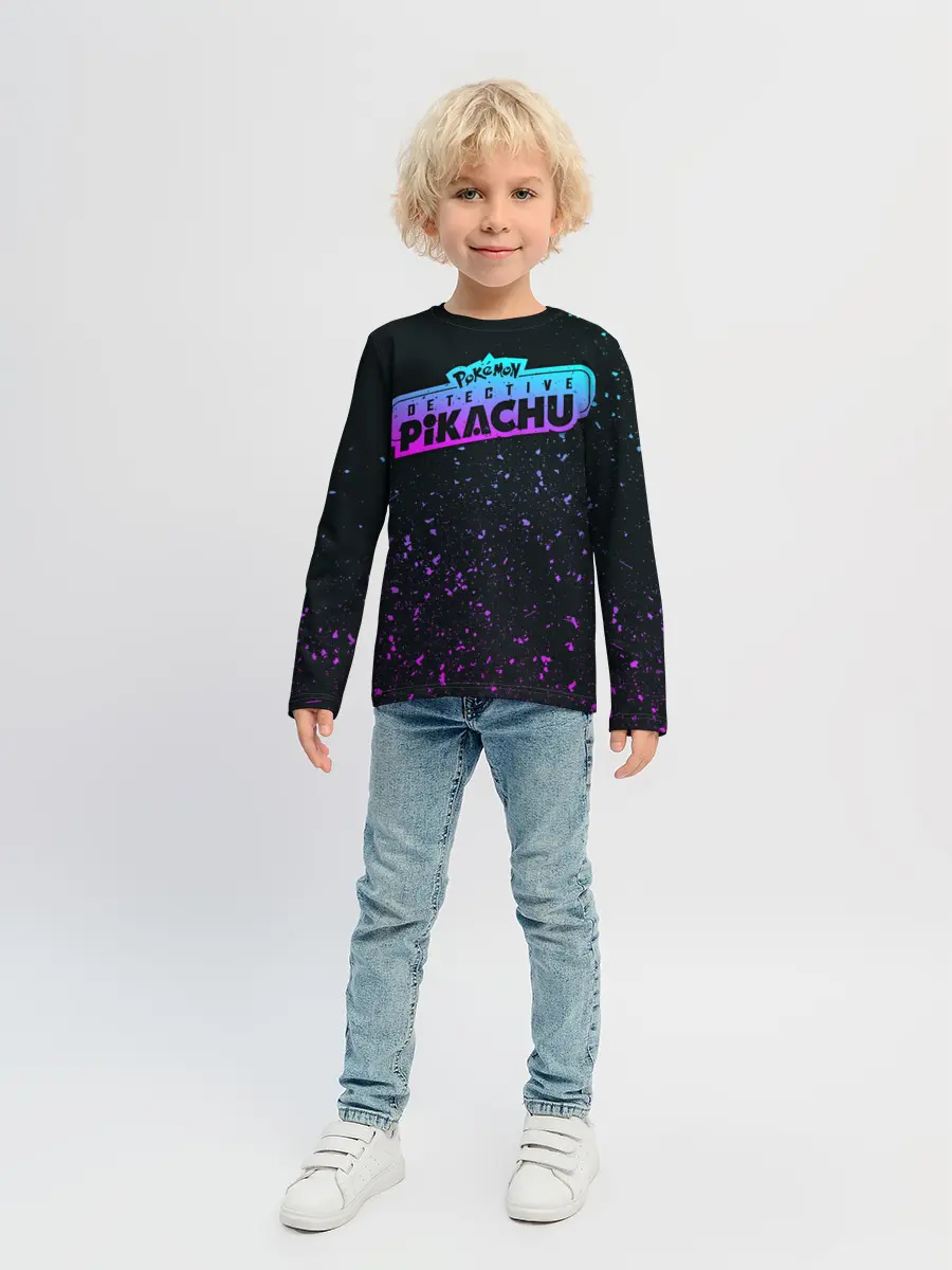 Детский лонгслив / Детектив Пикачу