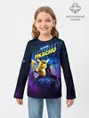 Детский лонгслив / Детектив Пикачу
