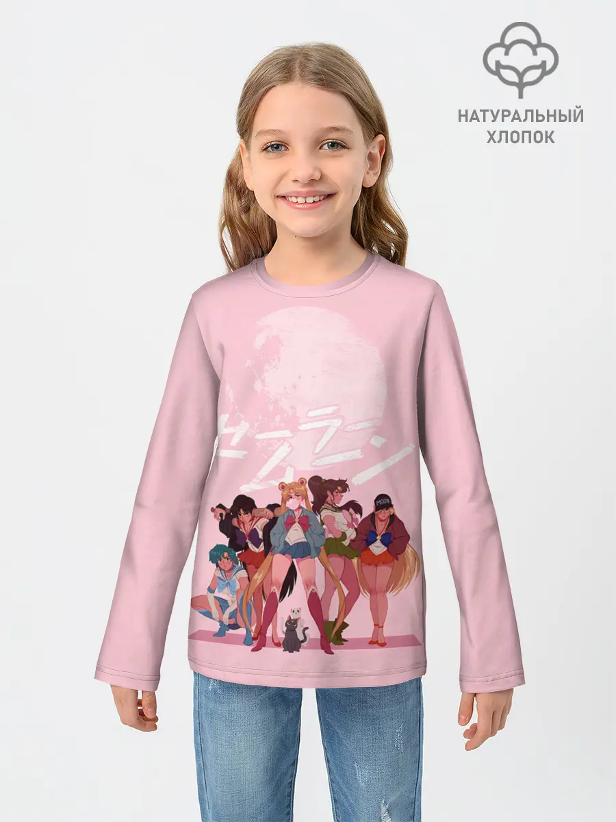 Детский лонгслив / PINK SAILOR MOON