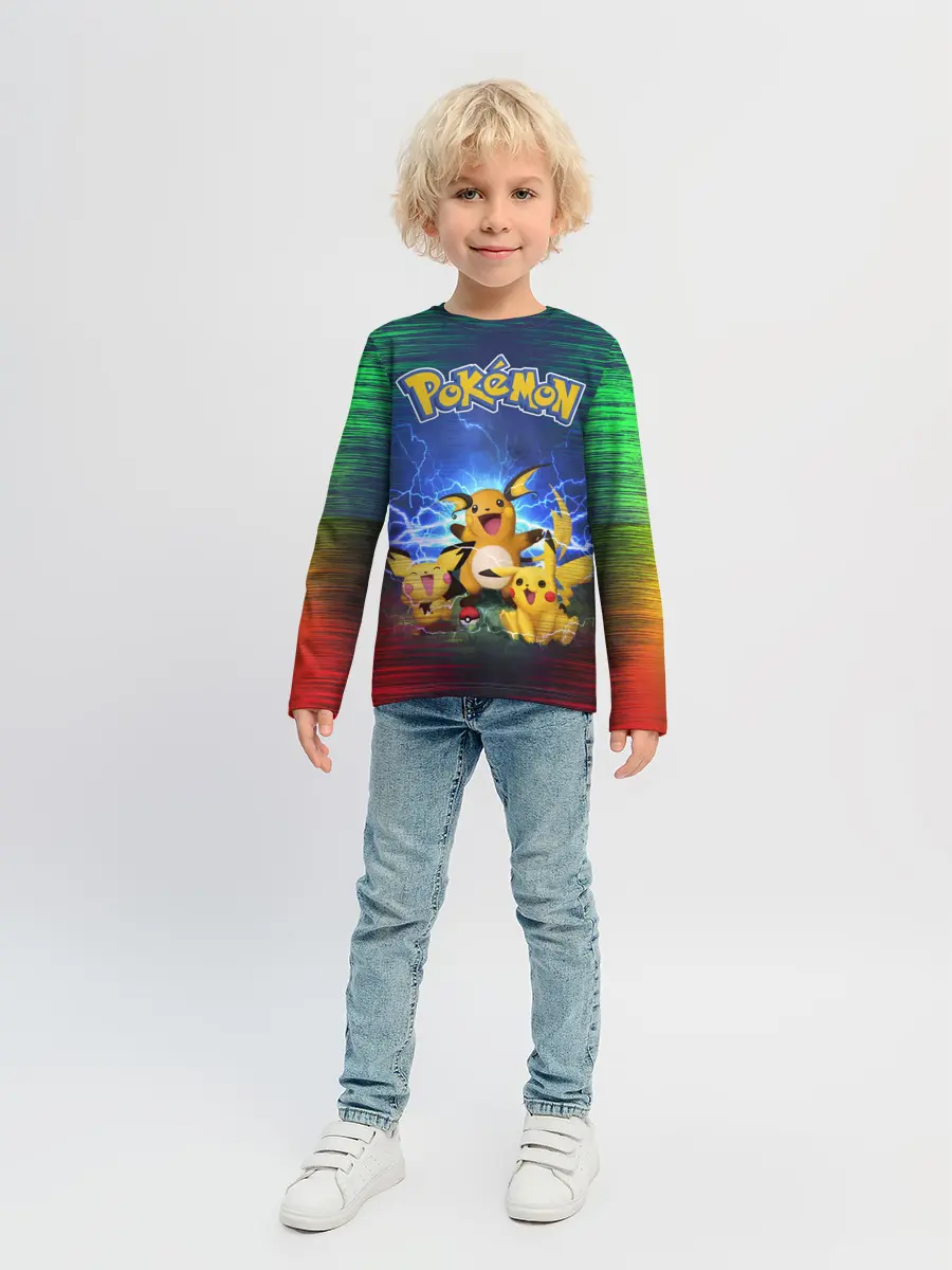 Детский лонгслив / Pikachu