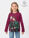 Детский лонгслив / KIMETSU NO YAIBA с маской
