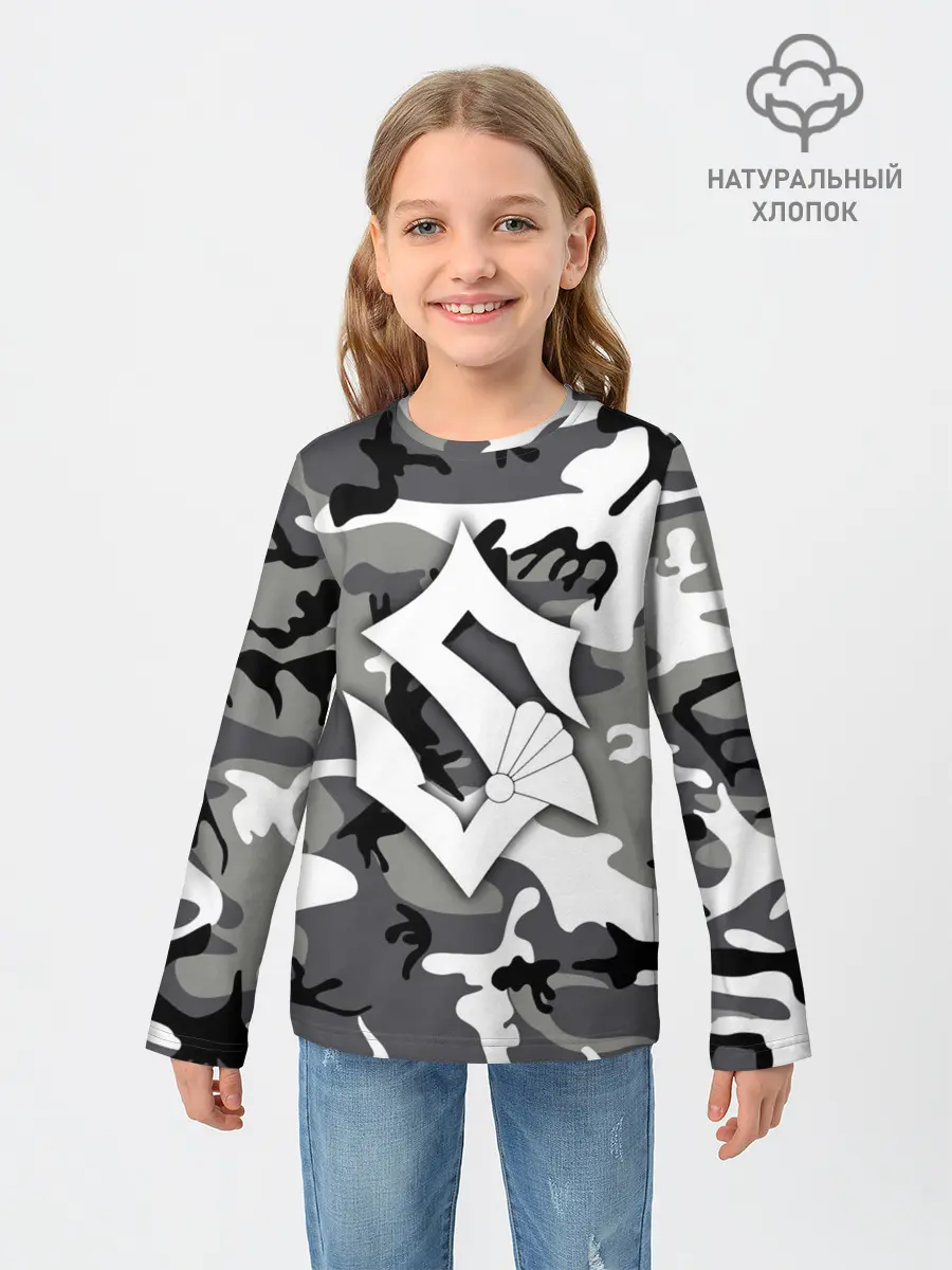 Детский лонгслив / Камуфляж Sabaton