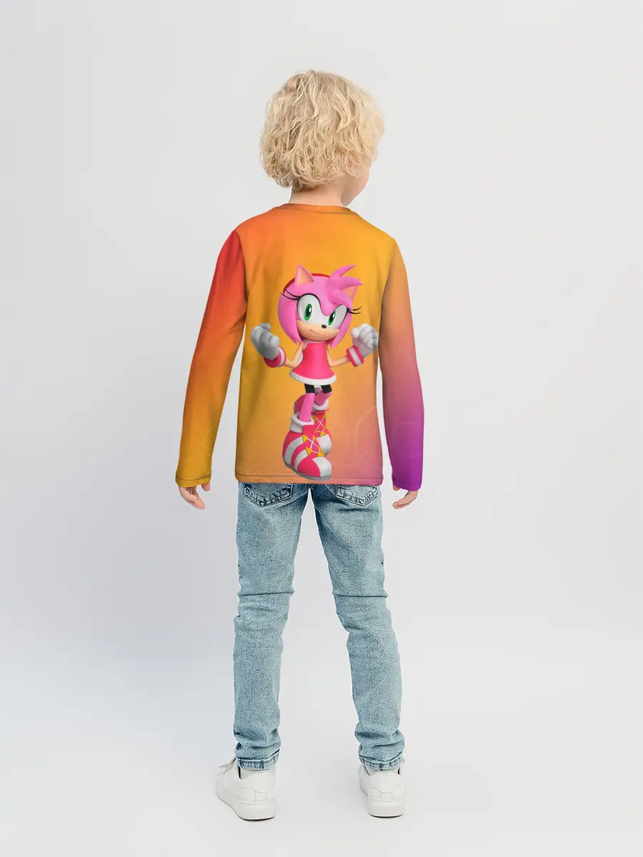 Детский лонгслив / Эми - Соник