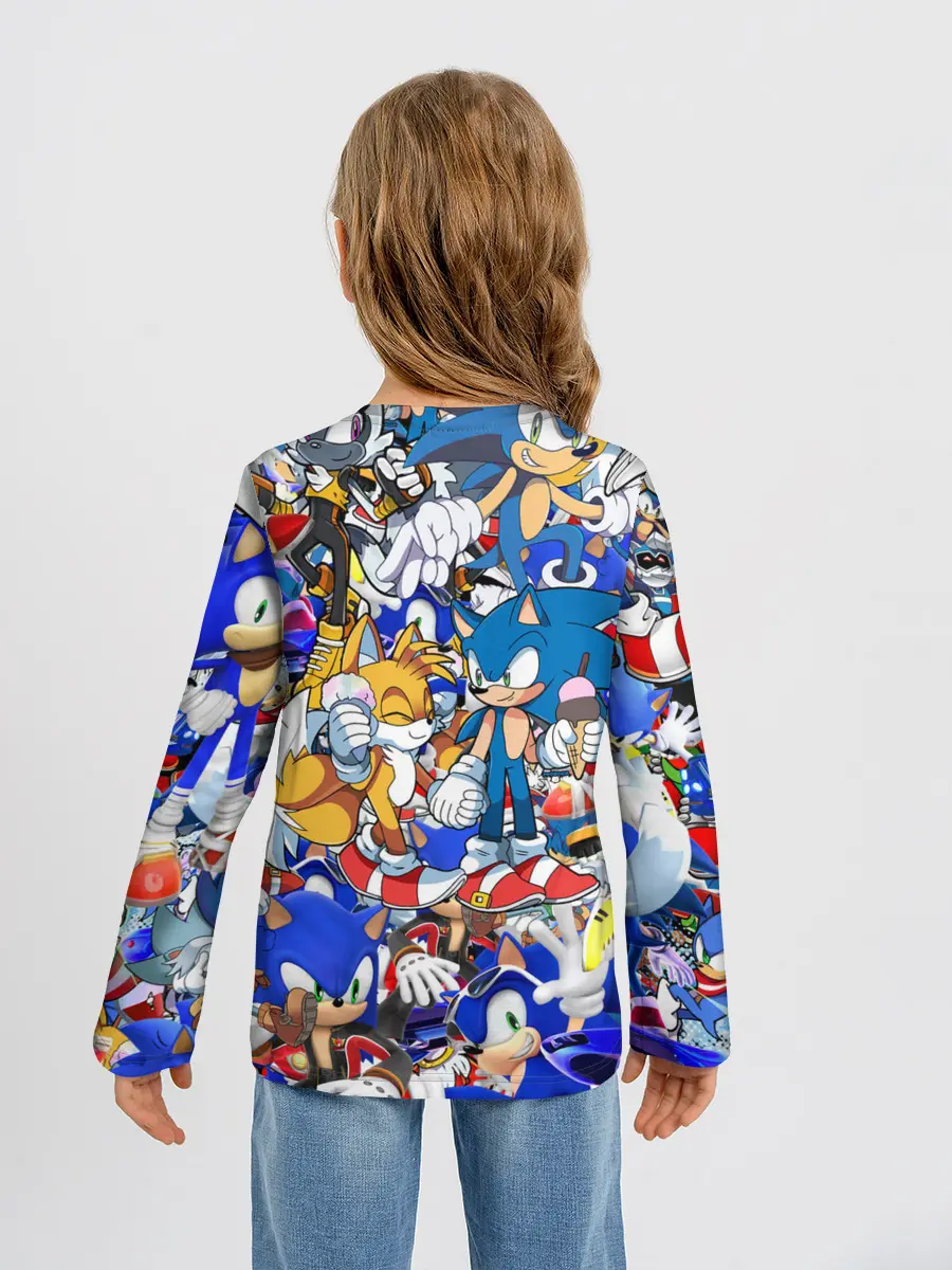 Детский лонгслив / SONIC PATTERN | СОНИК