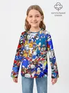 Детский лонгслив / SONIC PATTERN | СОНИК