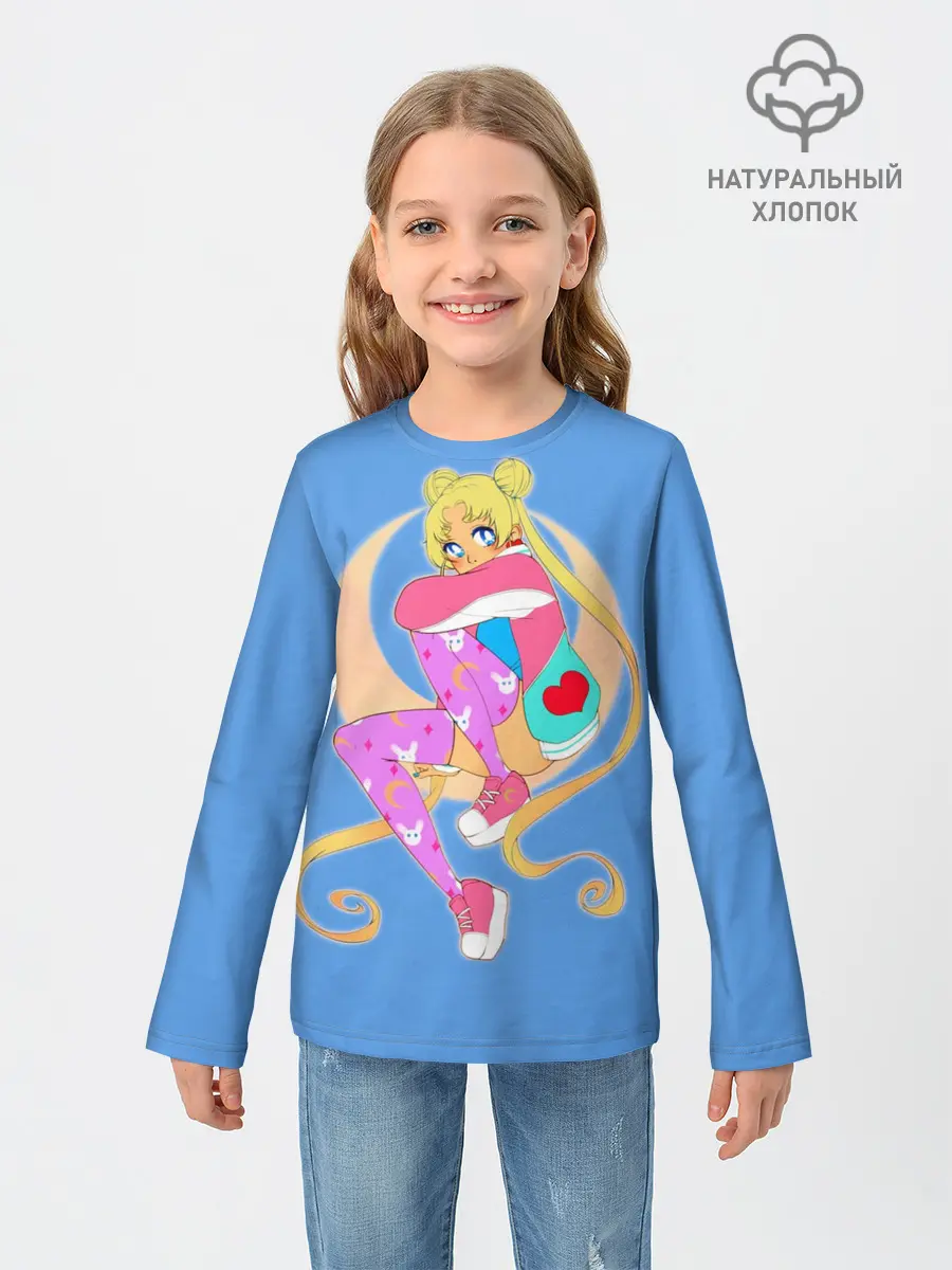 Детский лонгслив / Луна