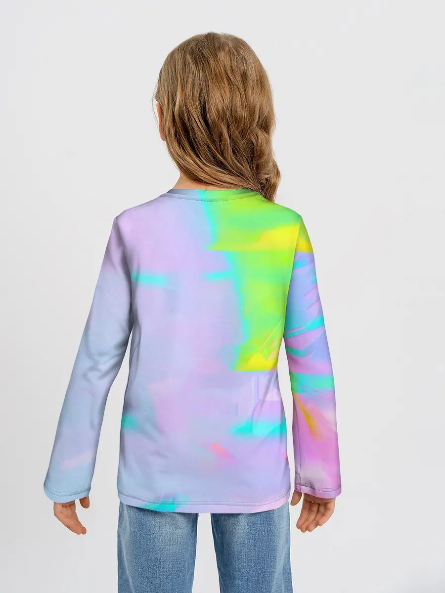 Детский лонгслив / ЦВЕТНАЯ МУН