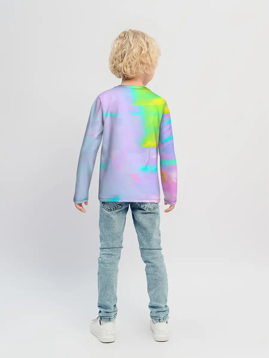 Детский лонгслив / ЦВЕТНАЯ МУН