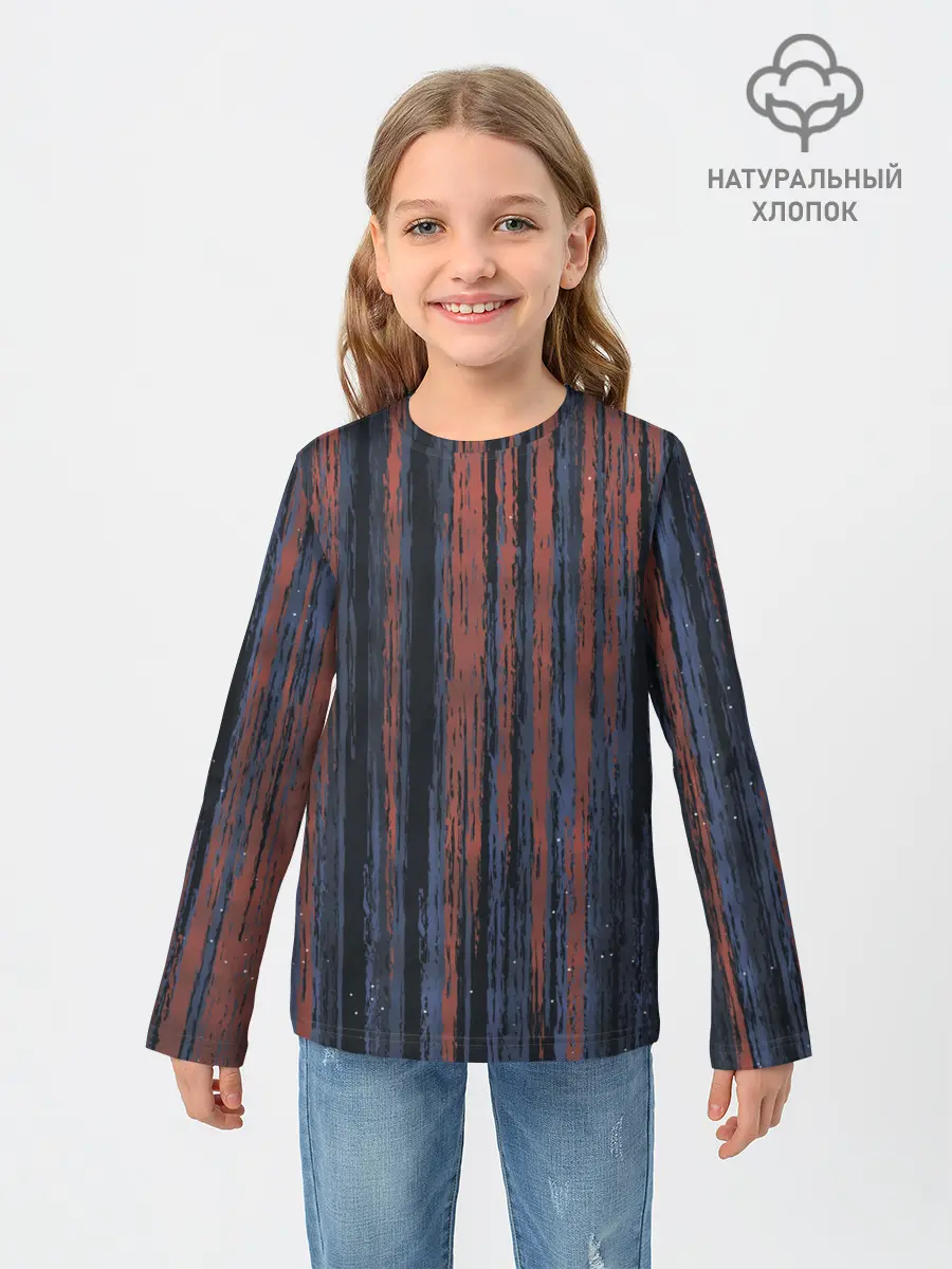 Детский лонгслив / Абстрактный узор