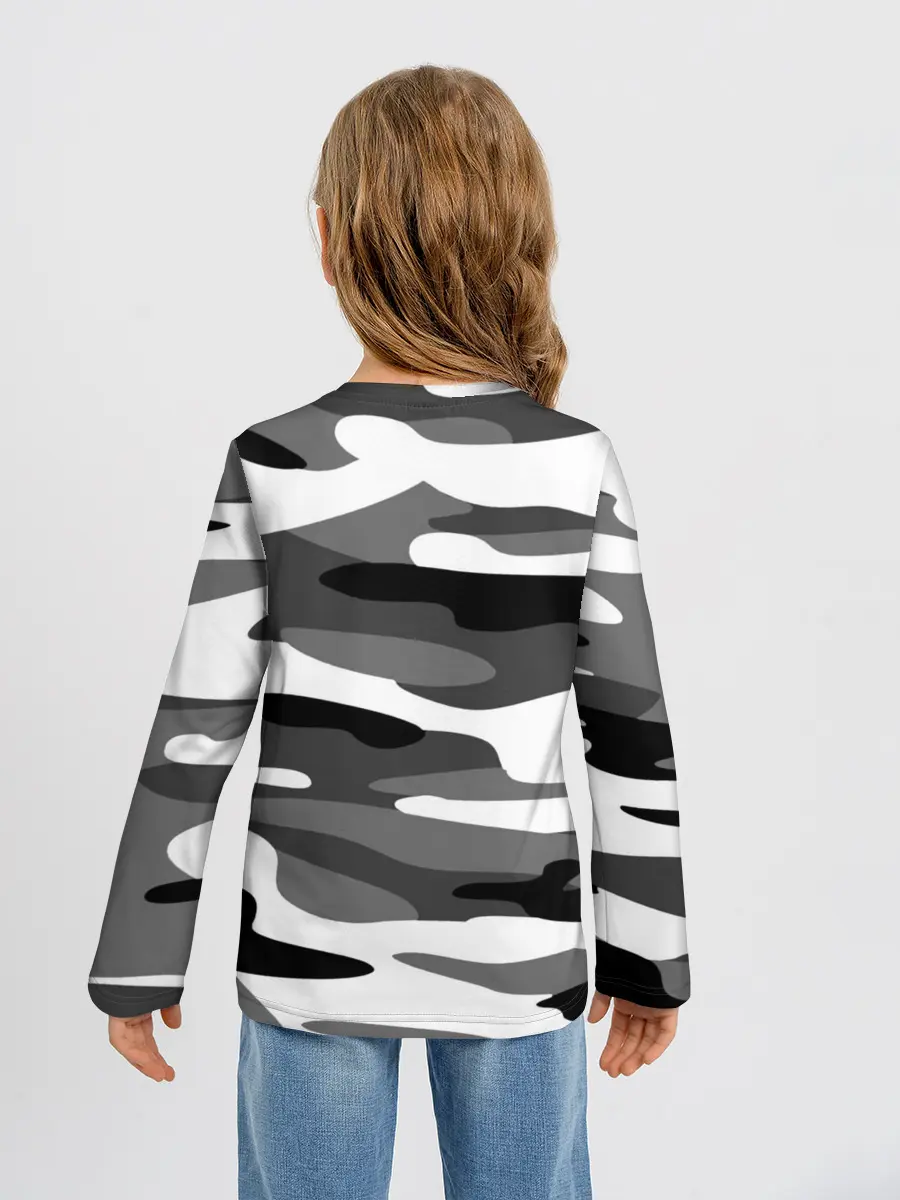 Детский лонгслив / Камуфляж Sabaton без лого