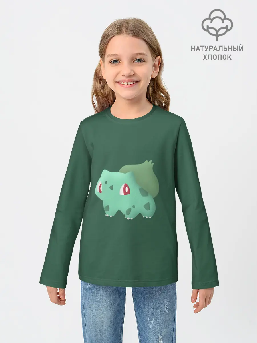 Детский лонгслив / Pokemon Bulbasaur