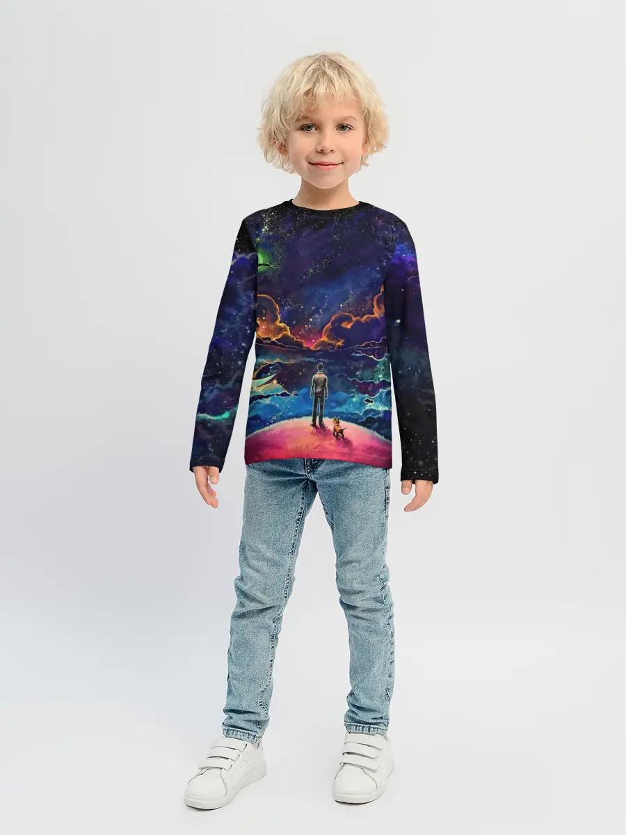 Детский лонгслив / Космос