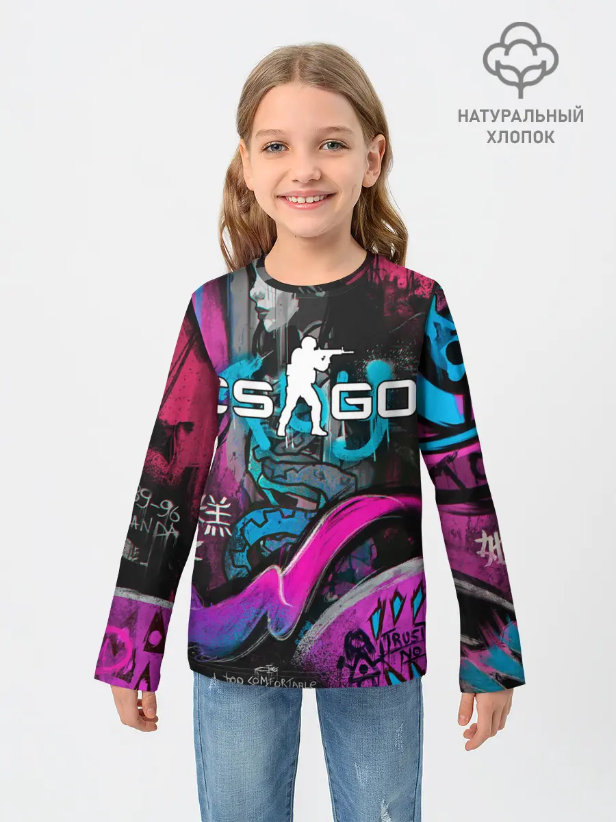 Детский лонгслив / CS GO - Fever Dream