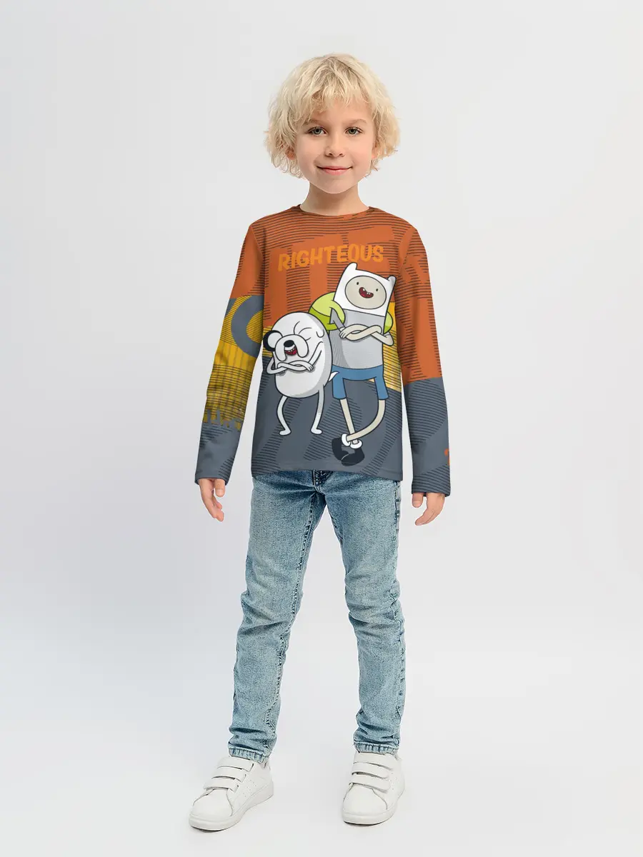 Детский лонгслив / Финн и Джейк