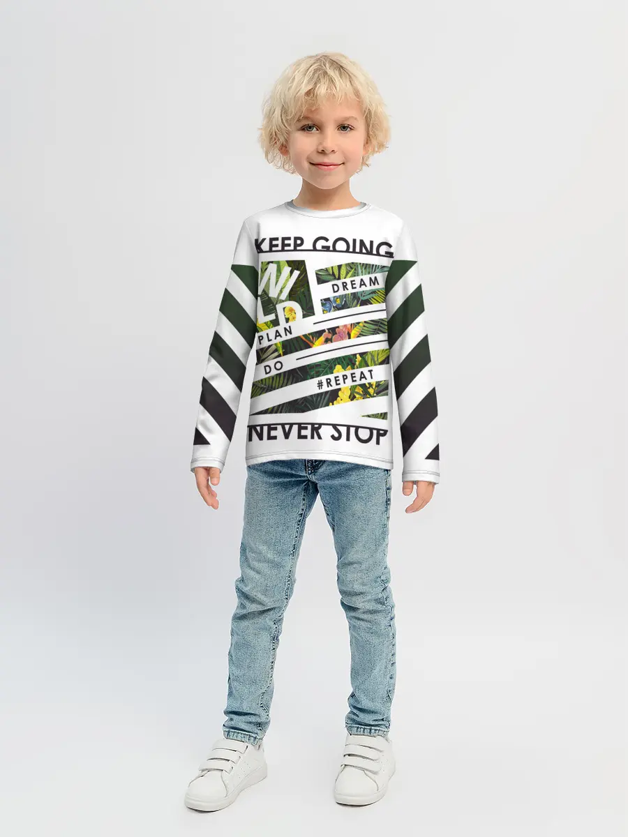 Детский лонгслив / keep going dream