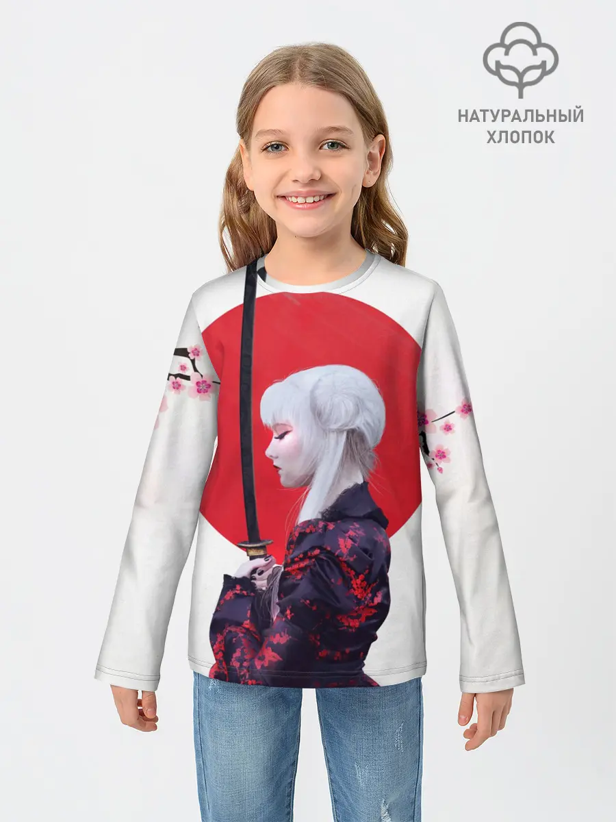 Детский лонгслив / Самурай