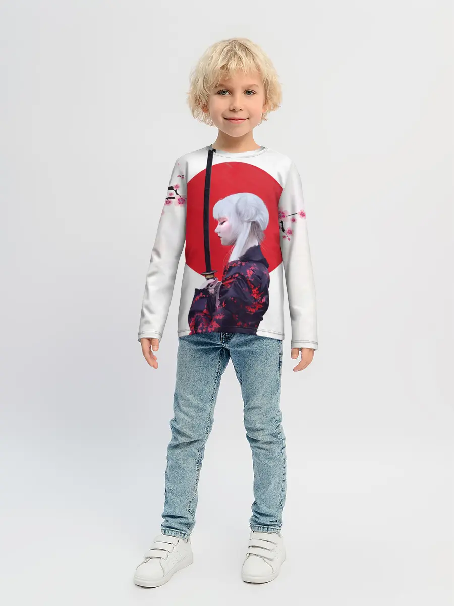 Детский лонгслив / Самурай