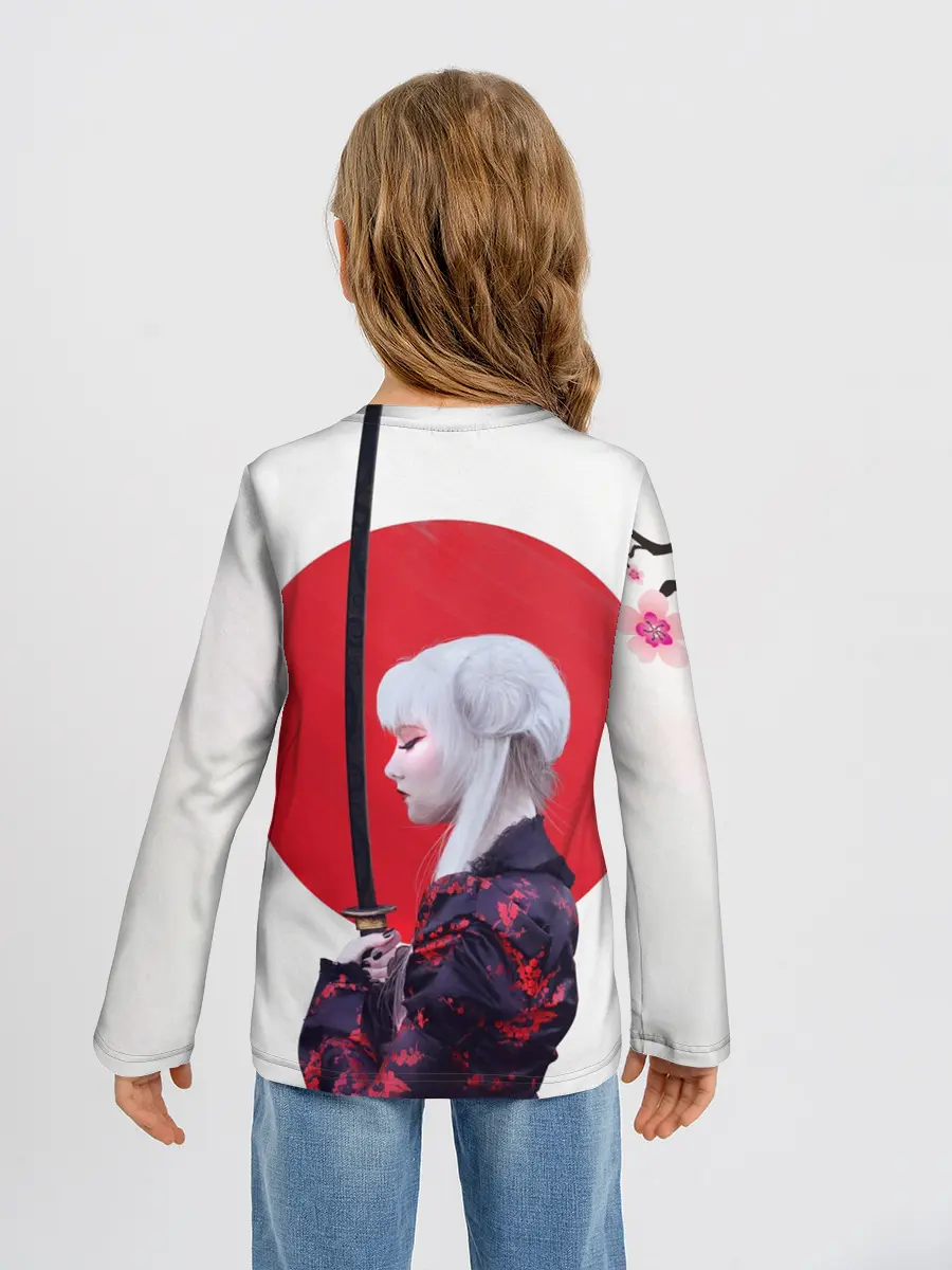 Детский лонгслив / Самурай