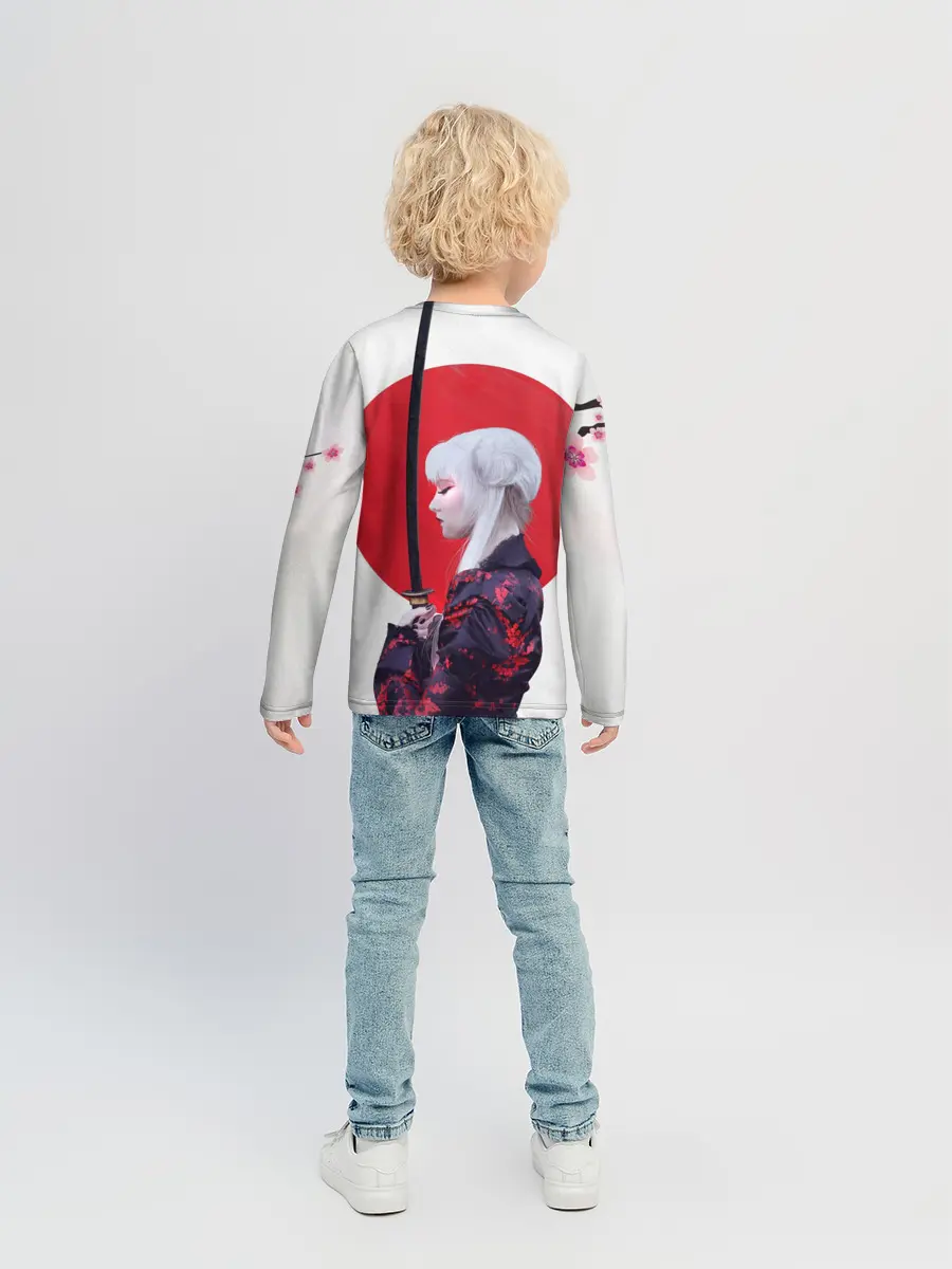 Детский лонгслив / Самурай