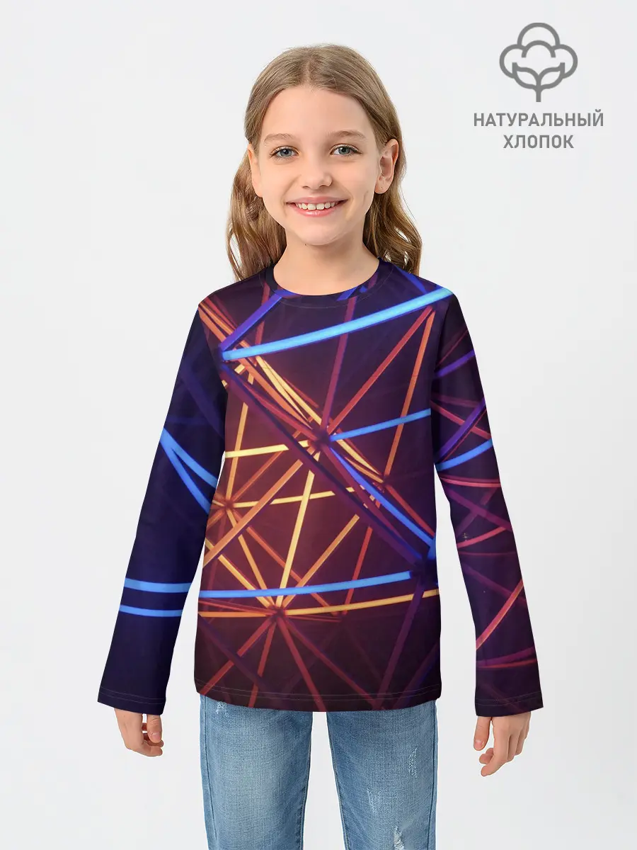 Детский лонгслив / Линии