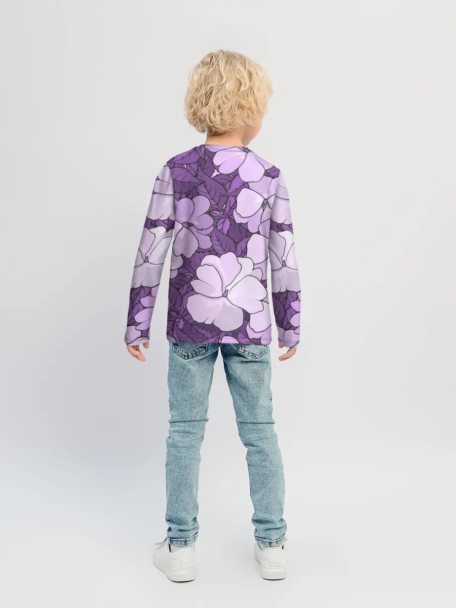 Детский лонгслив / Цветы