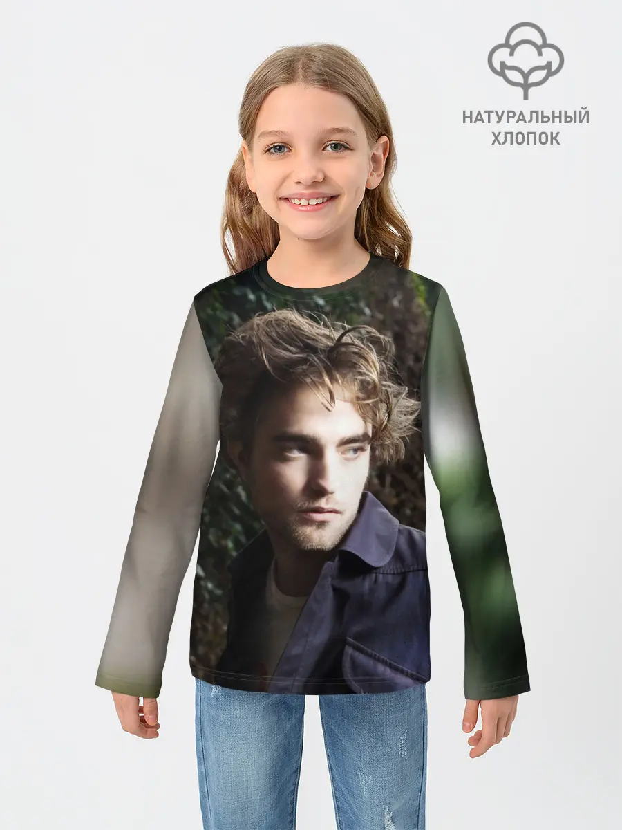 Детский лонгслив / Роберт Паттинсон