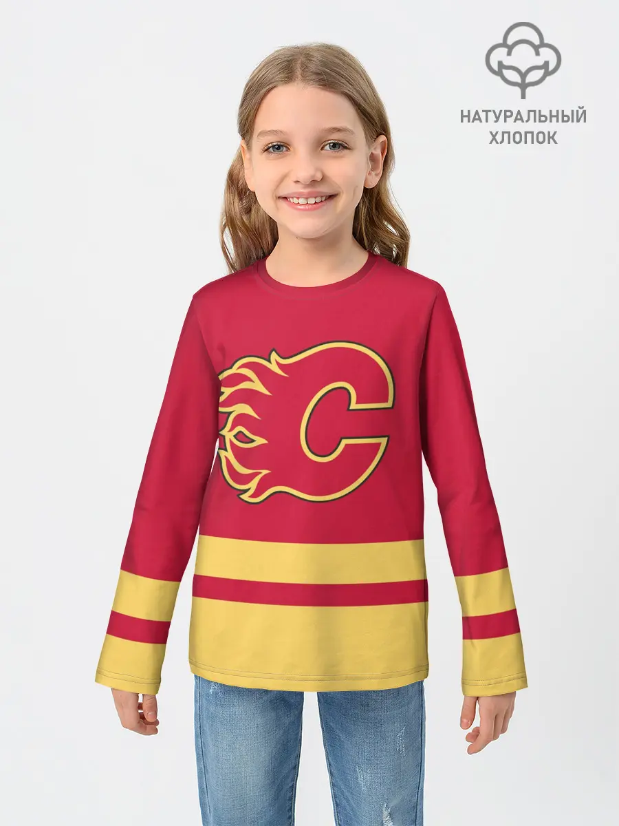 Детский лонгслив / Калгари Флэймз
