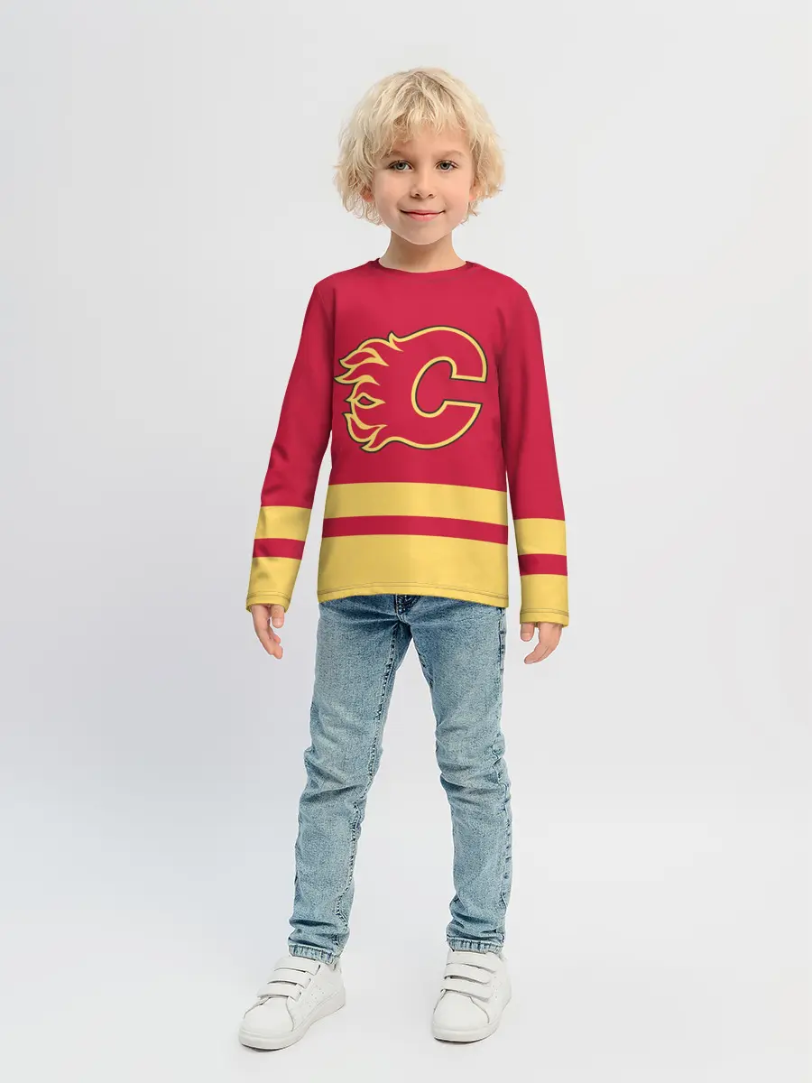Детский лонгслив / Калгари Флэймз