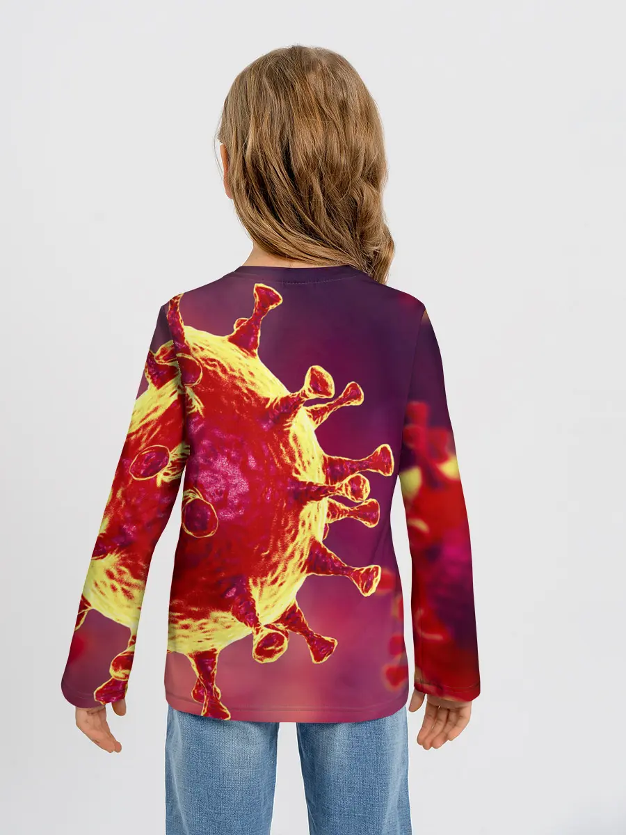 Детский лонгслив / Коронавирус