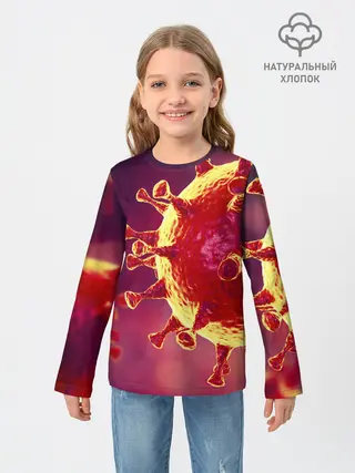 Детский лонгслив / Коронавирус