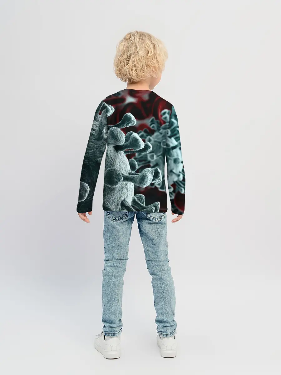 Детский лонгслив / Коронавирус