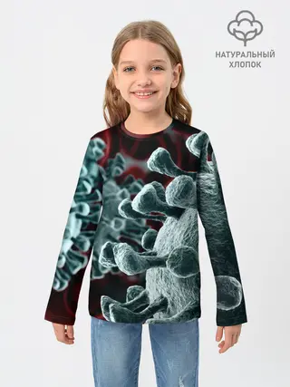 Детский лонгслив / Коронавирус