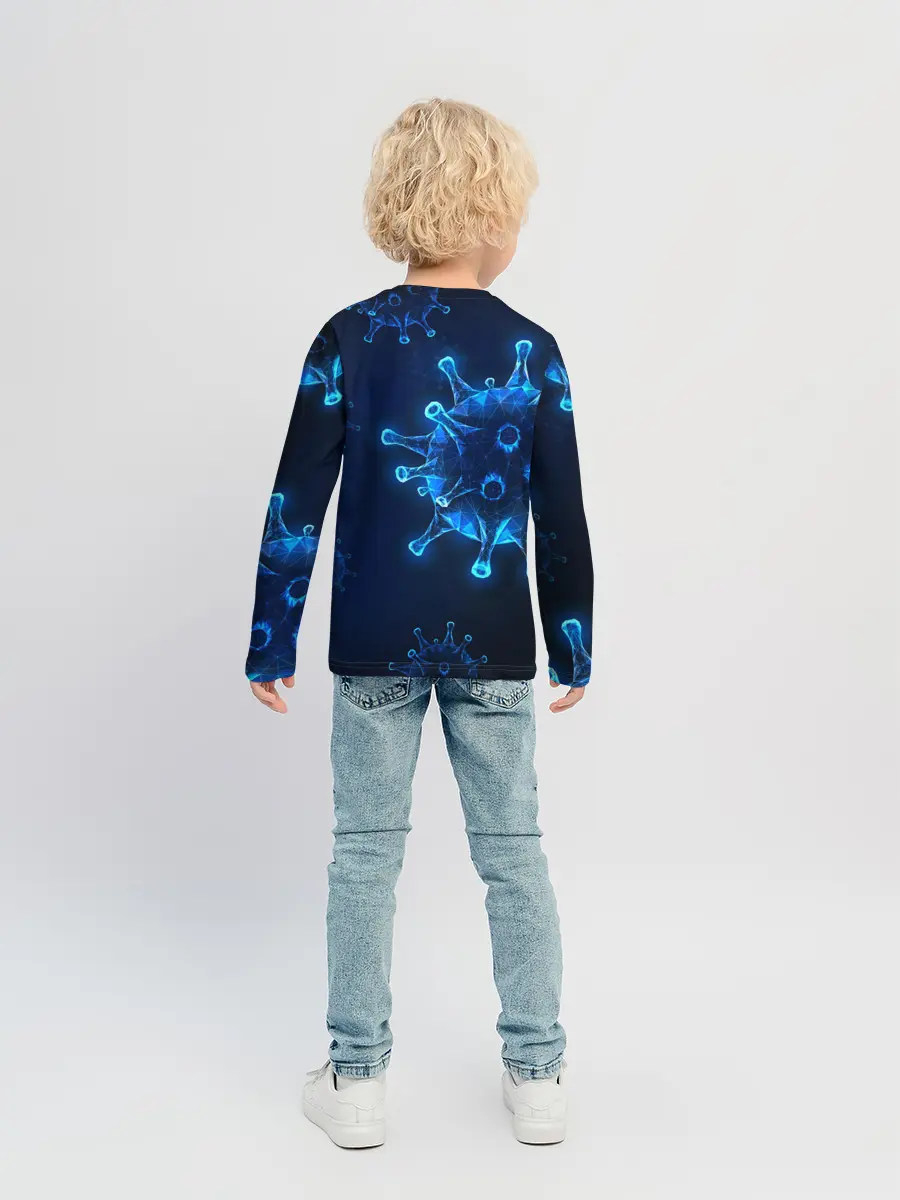 Детский лонгслив / Коронавирус