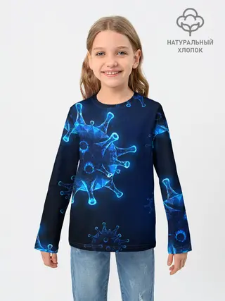 Детский лонгслив / Коронавирус