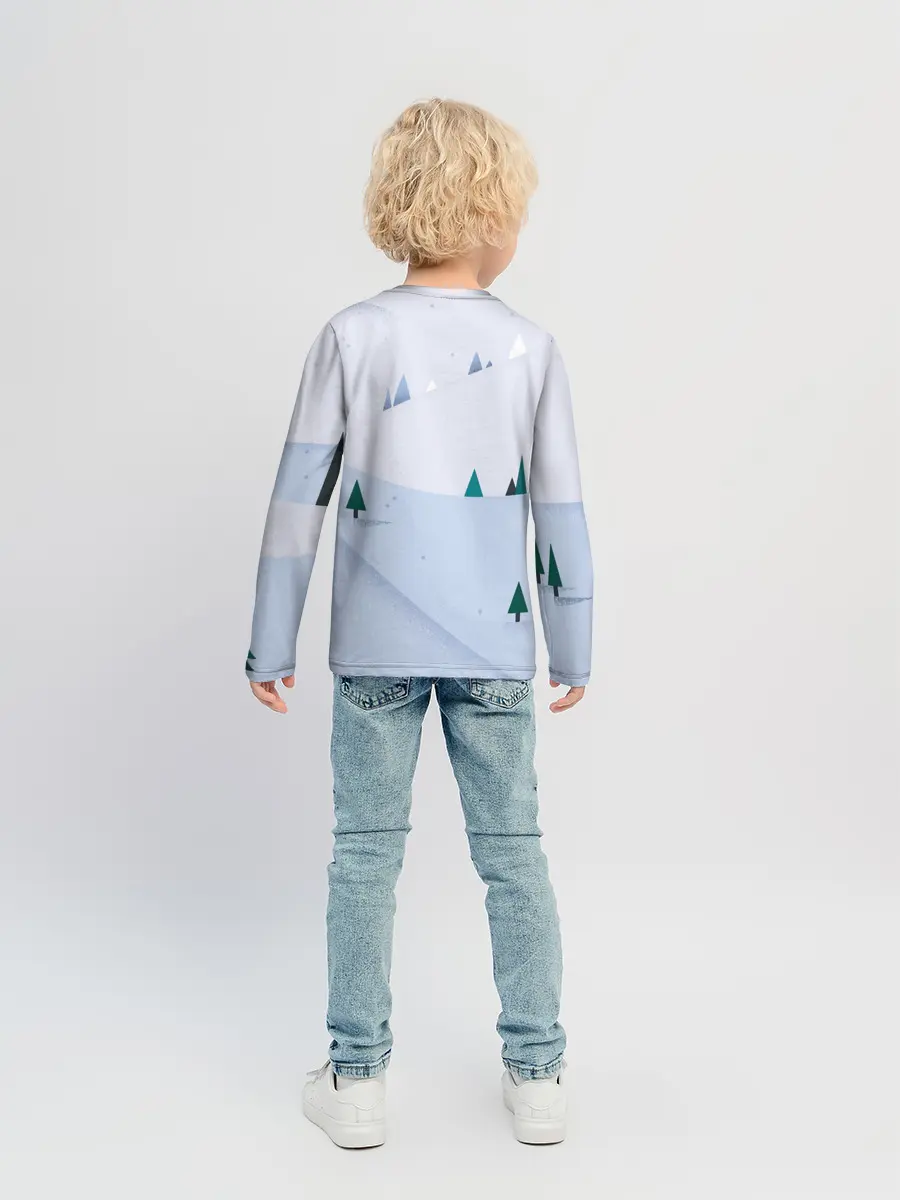 Детский лонгслив / Snow 1