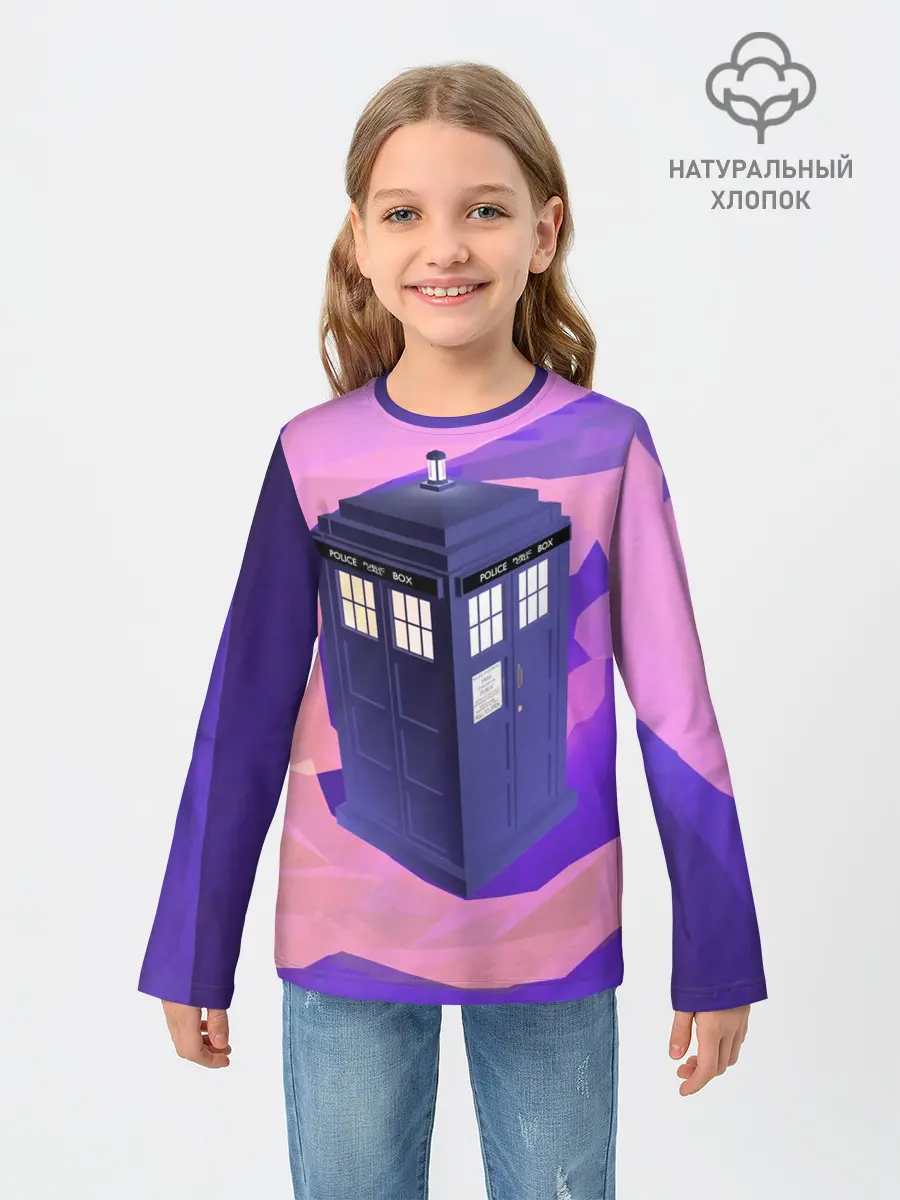 Детский лонгслив / CRAZY TARDIS