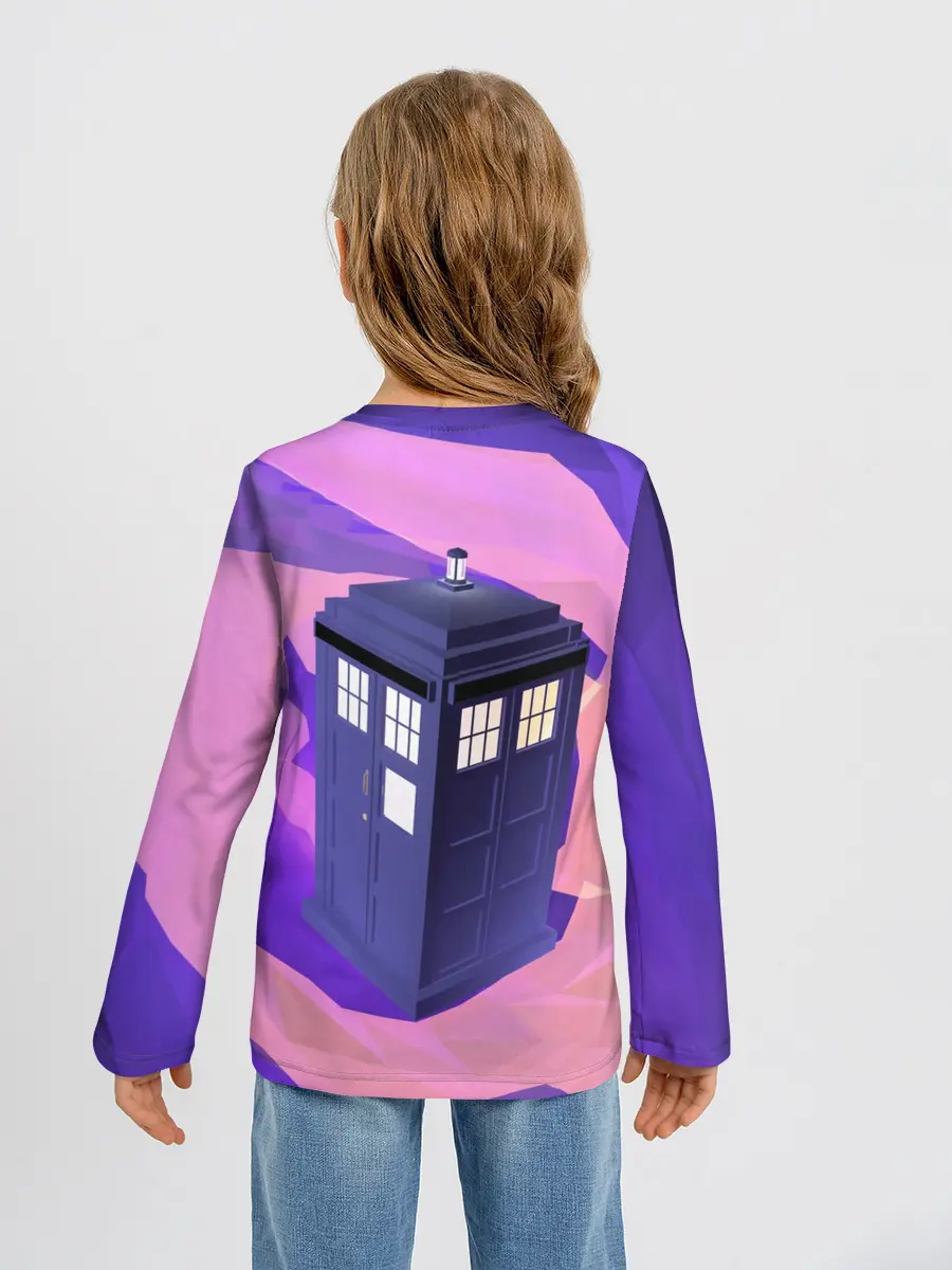 Детский лонгслив / CRAZY TARDIS