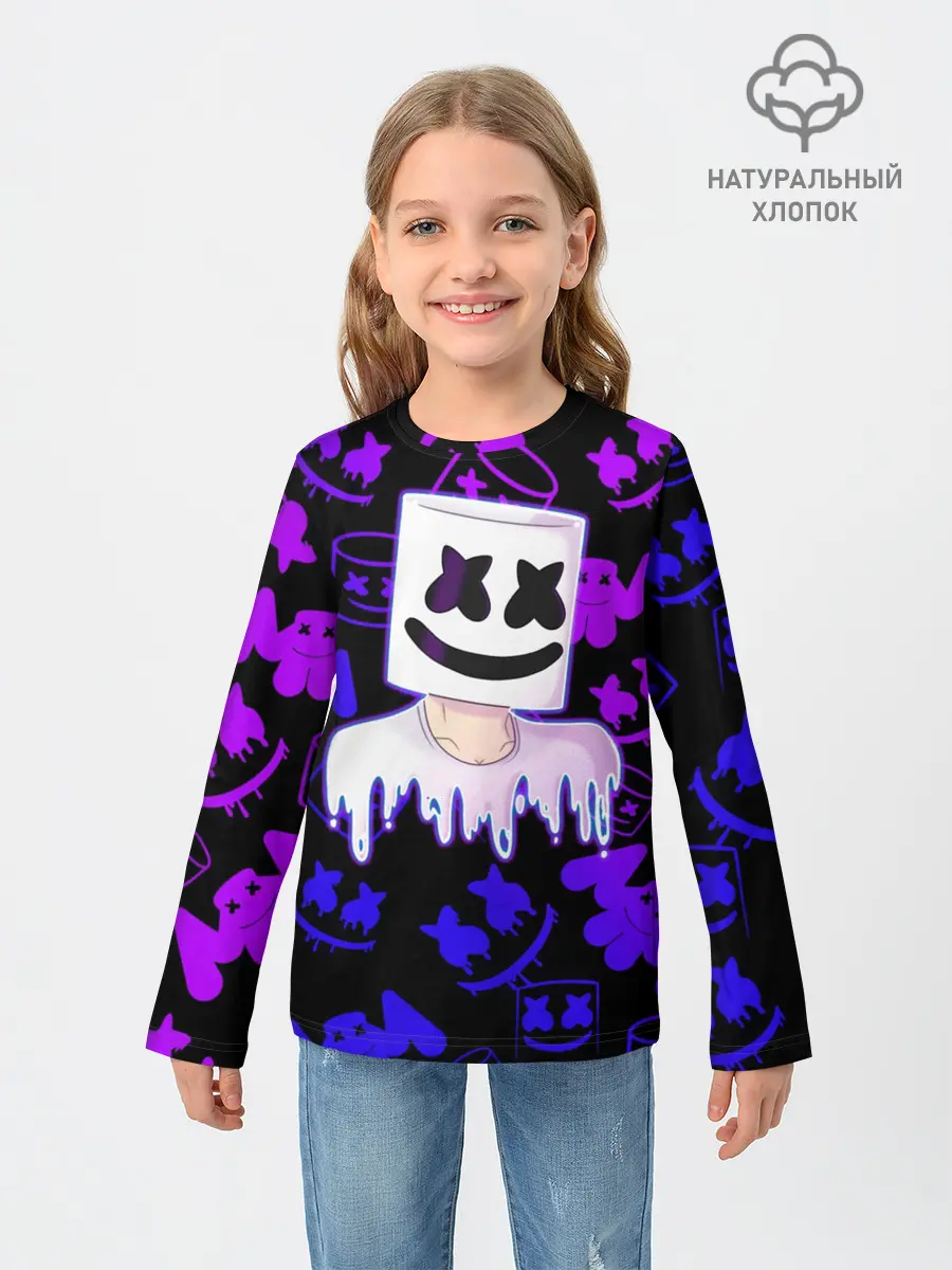 Детский лонгслив / Marshmello