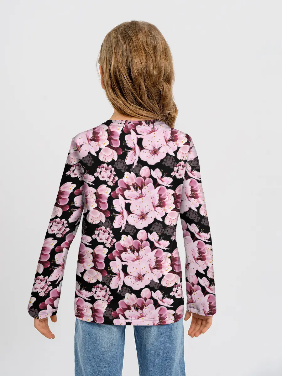 Детский лонгслив / Сакура