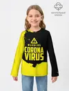 Детский лонгслив / Warning Coronavirus