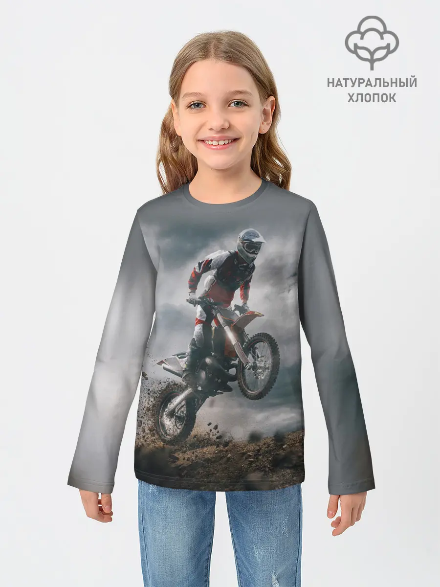 Детский лонгслив / МОТОКРОСС КТМ | MOTOCROSS KTM