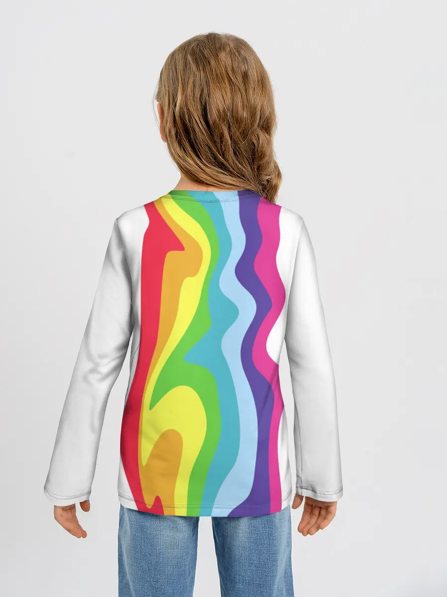 Детский лонгслив / Радуга