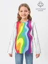 Детский лонгслив / Радуга